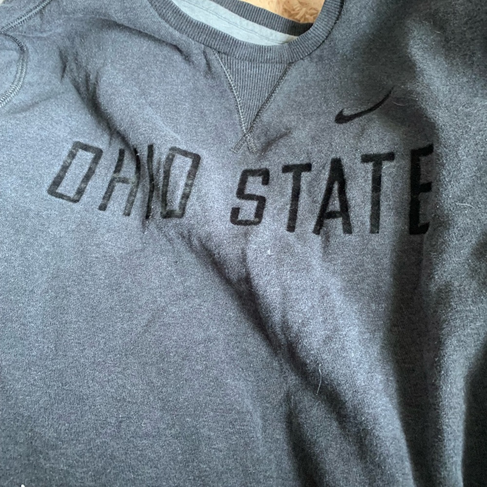 grey ohio state nike sweater